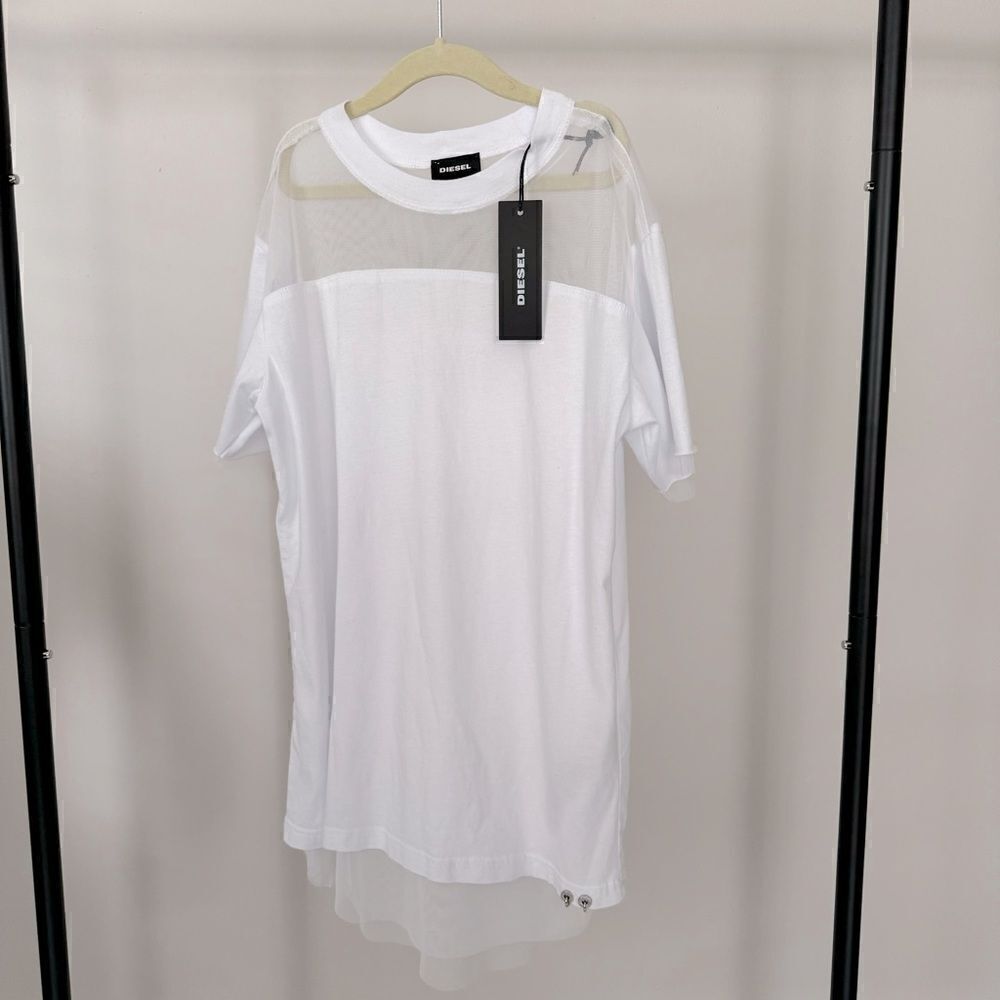 Diesel White Kids Dress - Picture 2 of 6